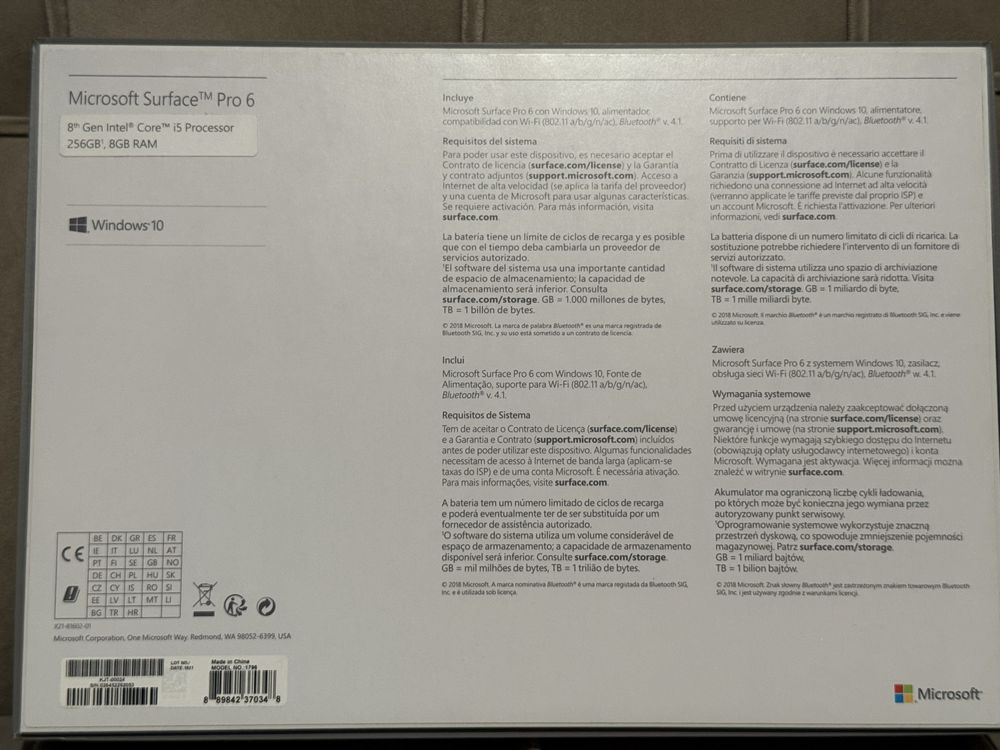 Microsoft Surface Pro 6
