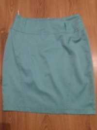 Wyjątkowa spódnica krótka damska r.40 r.M/L kolor mięta Pas38cmx2 Dł52