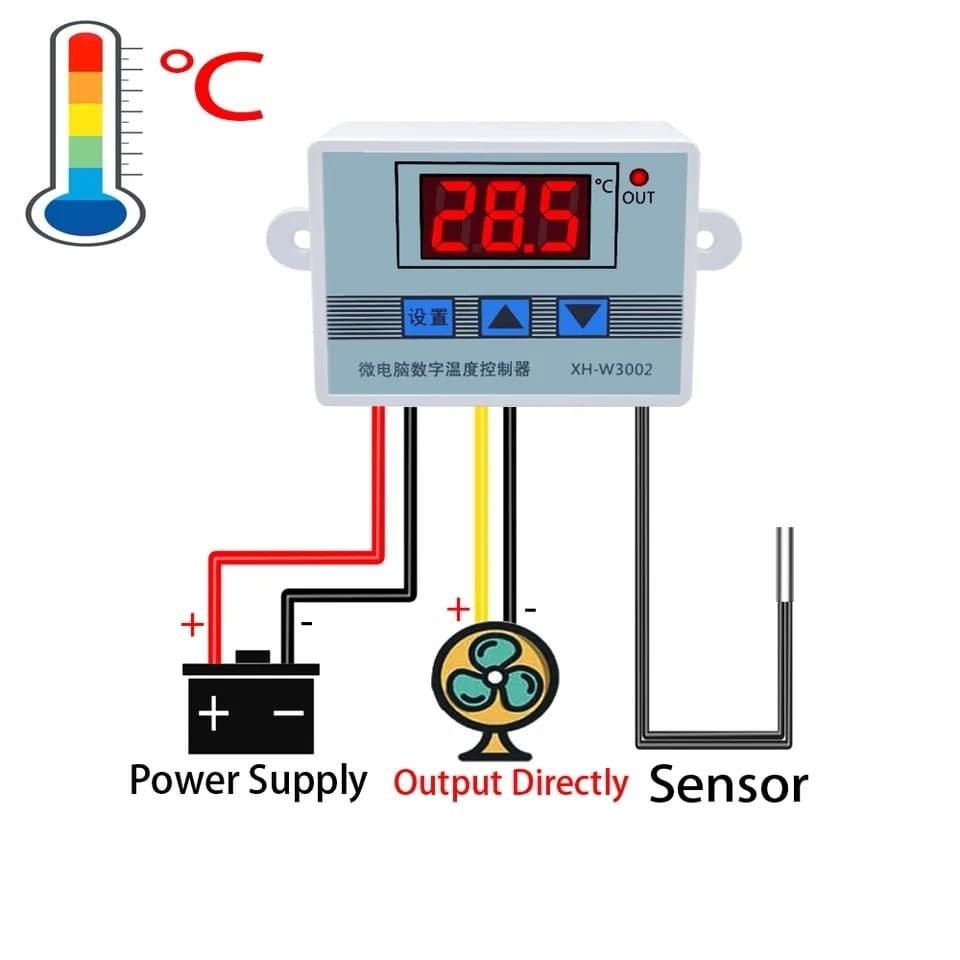 Controlador de temperatura 12V Novo