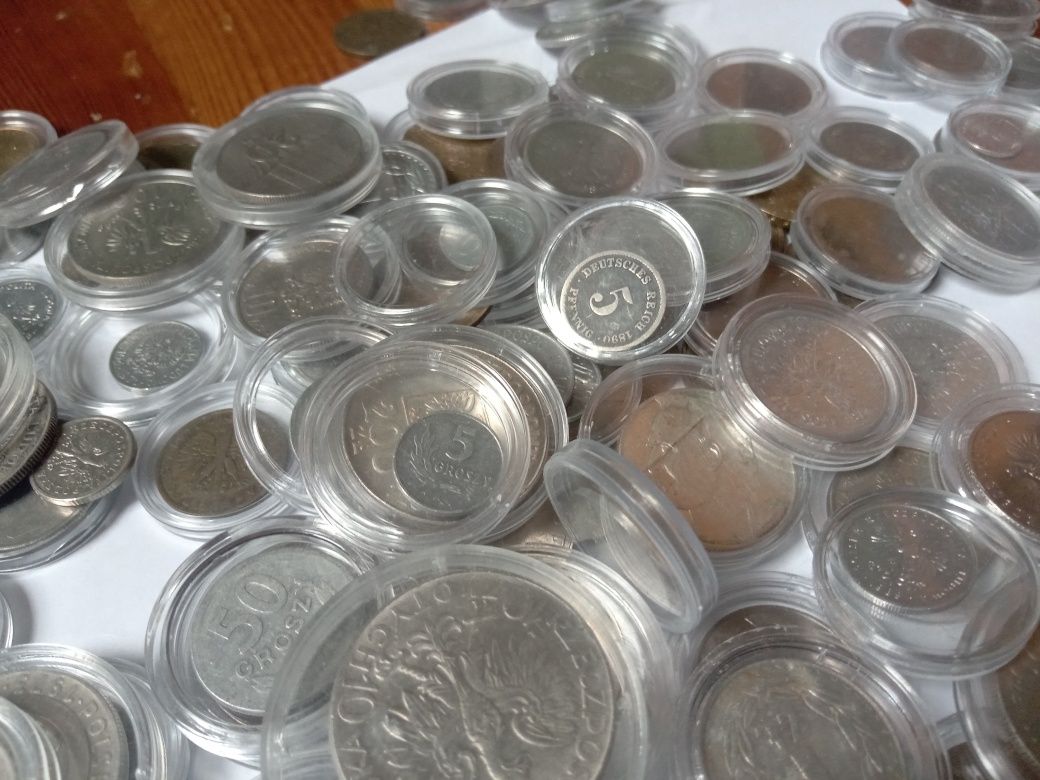 Zestaw  starych monet , moneta prl ponad 100 sztuki