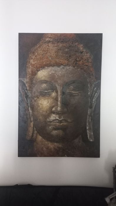 Quadro Buda Asiático castanho