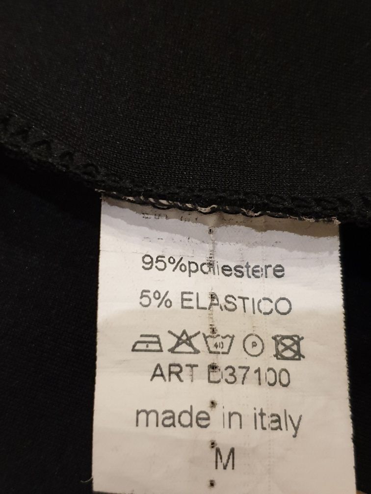 Rozsuwana sukienka / tunika z eko skórą Made in Italy