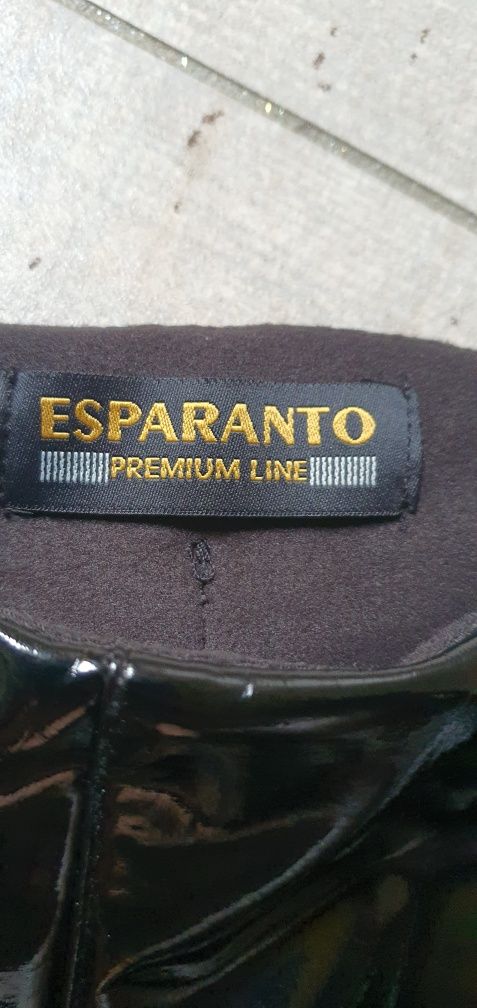 Esperanto oryginalne włoskie spodnie wysoki stan lateks latex 27 S M
