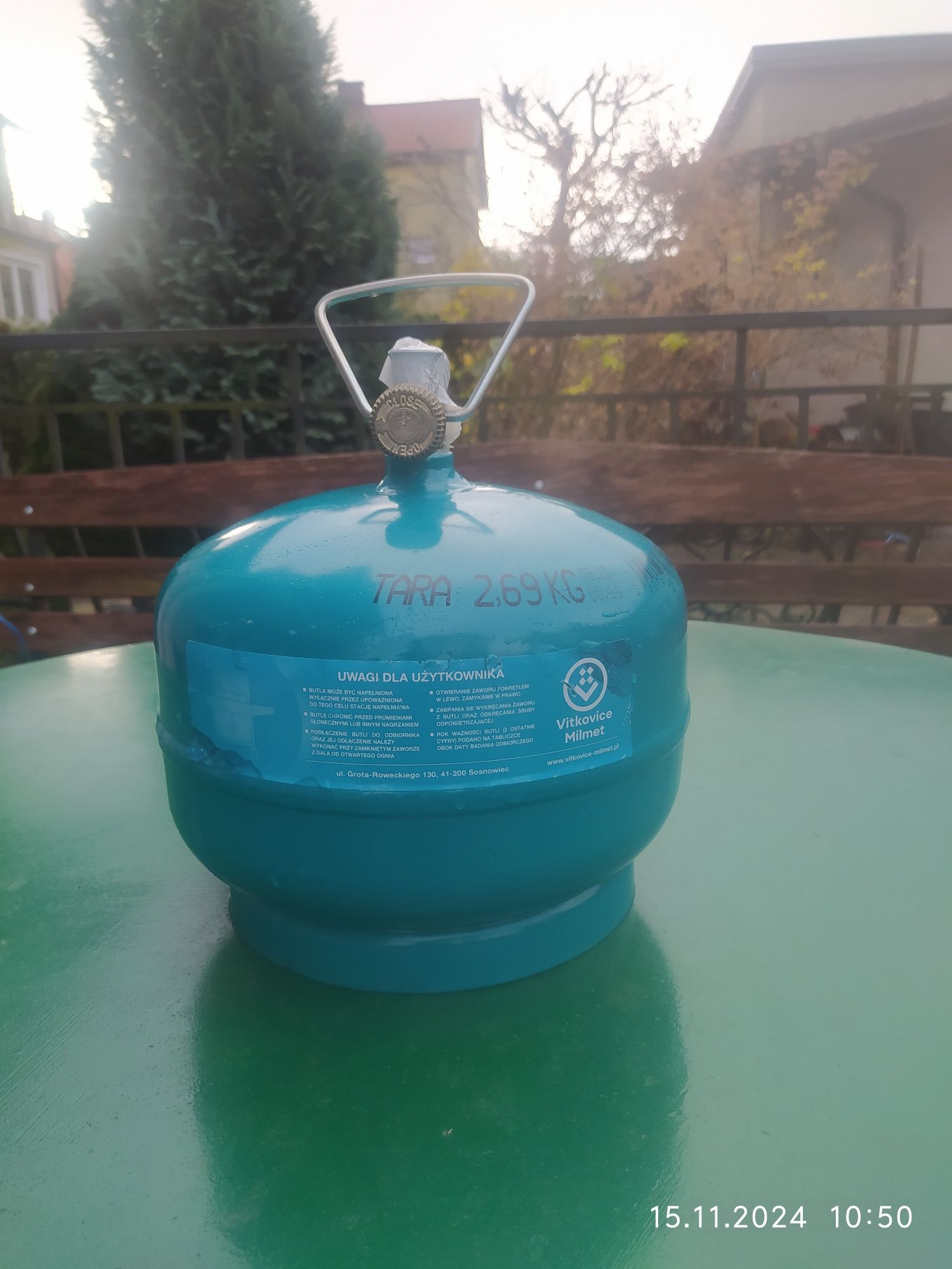 Butla turystyczna 2kg pełna