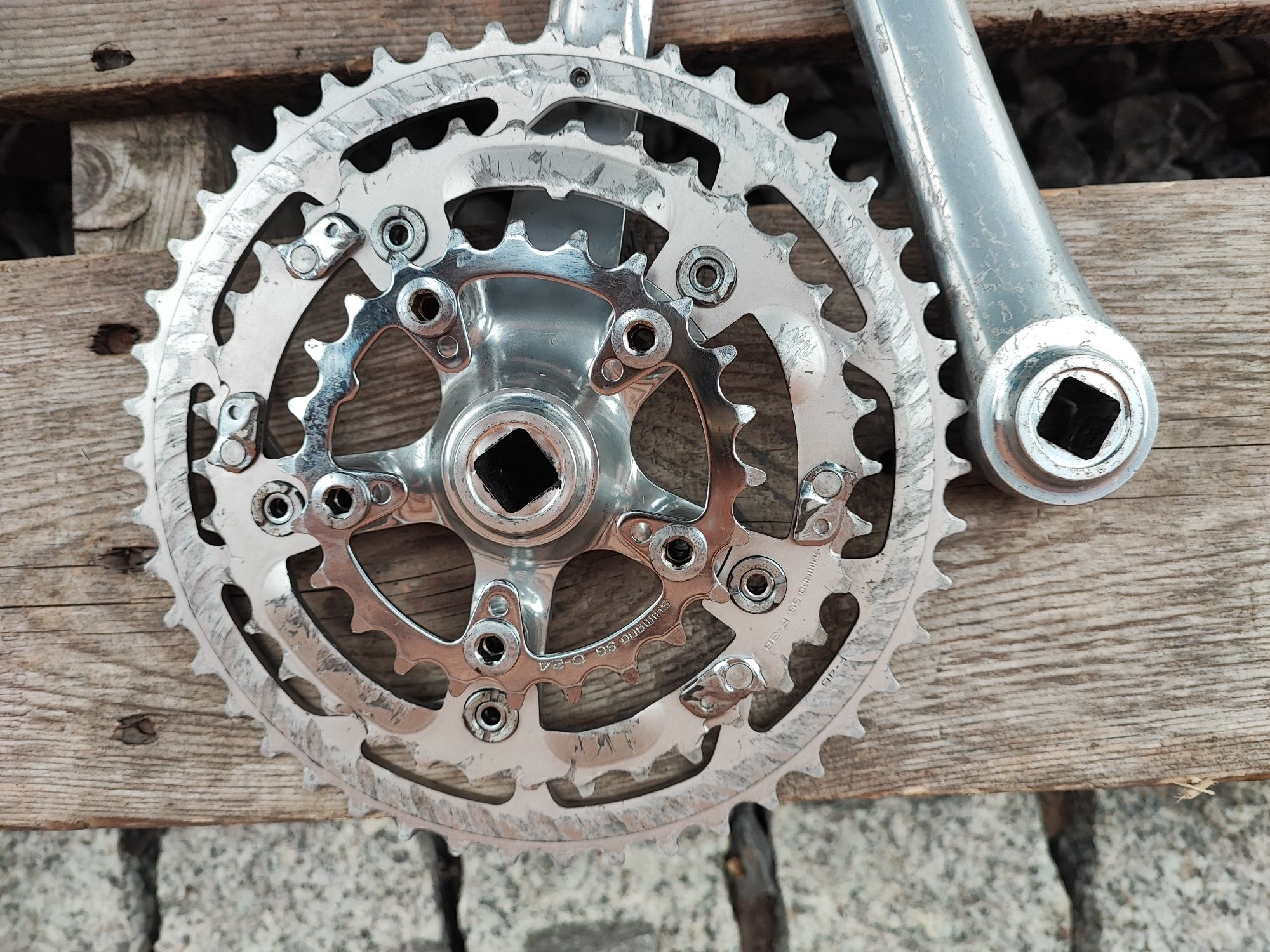 Korba rowerowa Shimano XTR m900 175mm retro mtb Deore