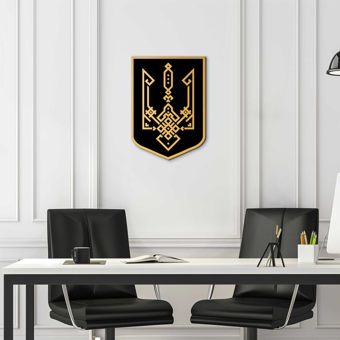 Настінний Герб України тризуб вишиванка державні символи України