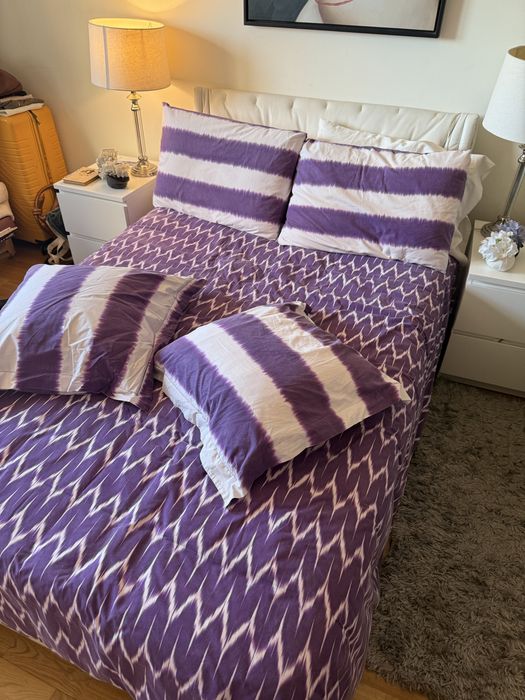 Cama de casal completa – estrutura + colchão
