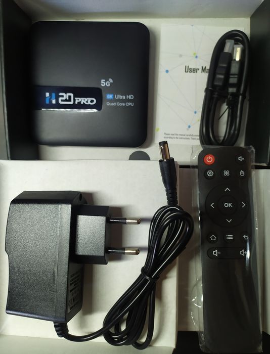 Новая SMART TV приставка H20PRO 2/16gb Android 10.0 WIFI 6 2.4 / 5Ghz
