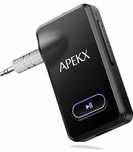 APEKX Adapter samochodowy Bluetooth odbiornik audio Hi-Fi 3,5 mm Aux