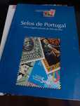 Coleção selos e postais de Portugal com livro