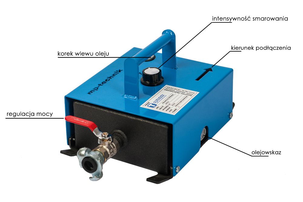 Smarownica – oliwiarka do urządzeń pneumatycznych (stałe złącza kłowe)