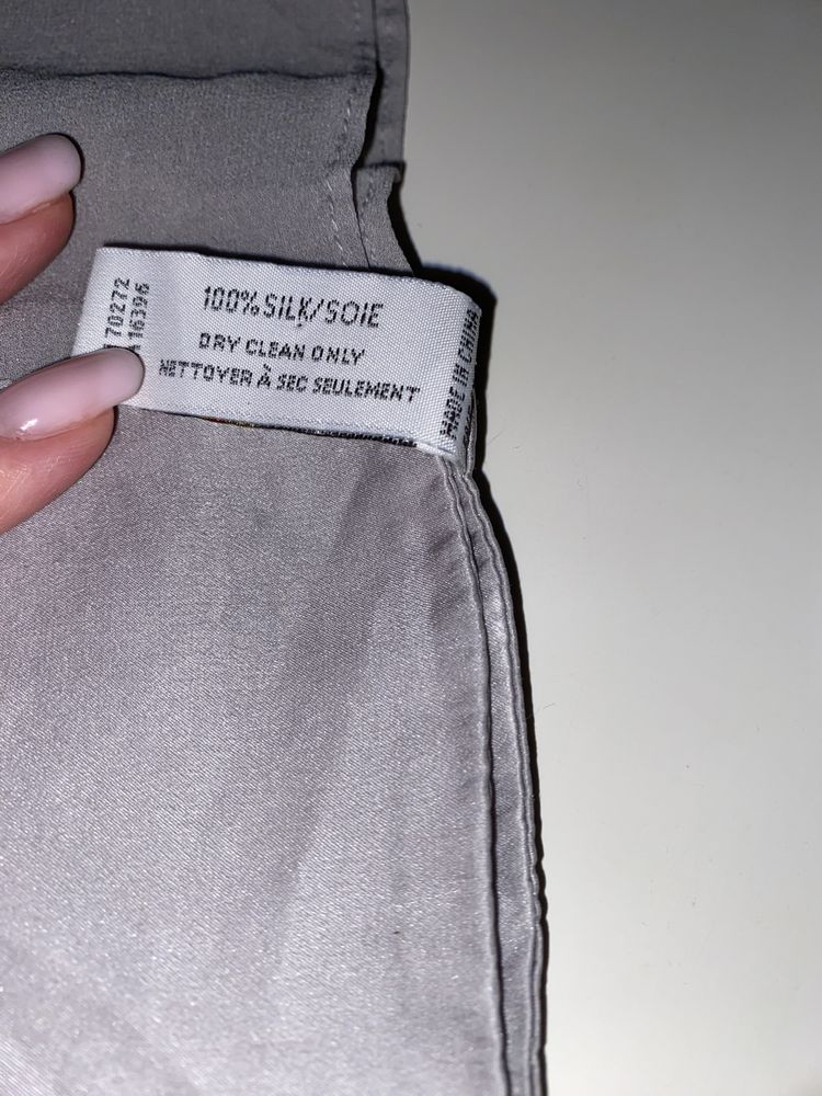 Liz Claiborne Jedwabny Szal/ Apaszka 100% Jedwab Nowa
