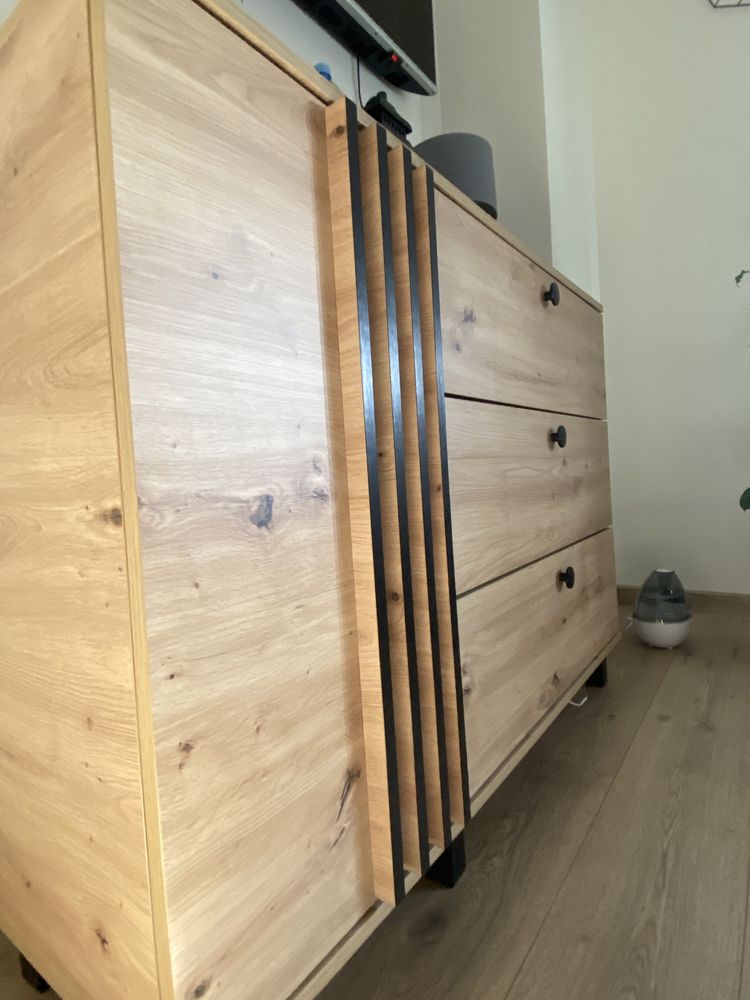 Komoda dąb artisan nowoczesna