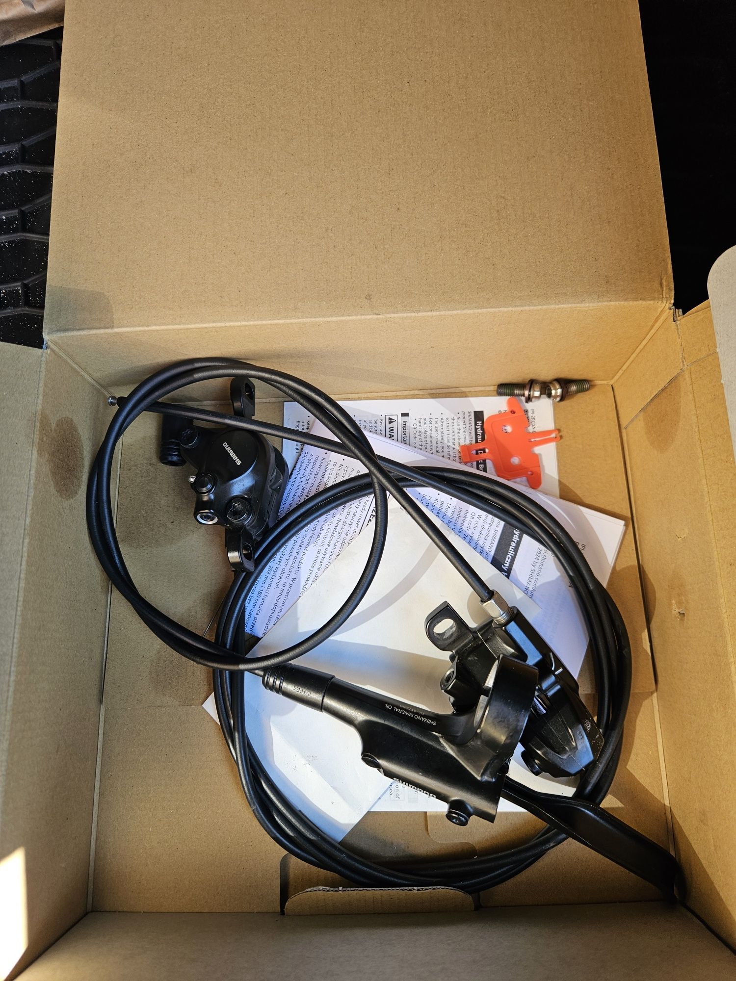 Hamulce hydrauliczne, tarczowe  rowerowe  Shimano