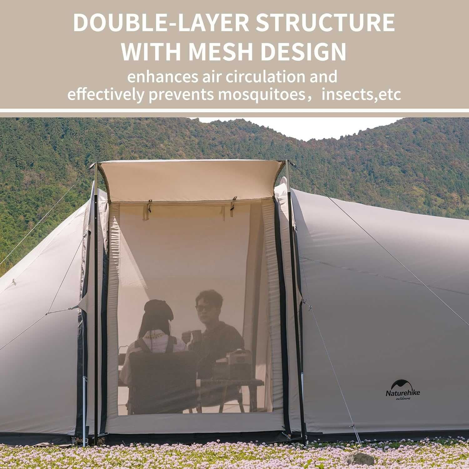 Namiot tunelowy Naturehike CLOUD VESSEL Series 4 Rod Tunnel Glamping