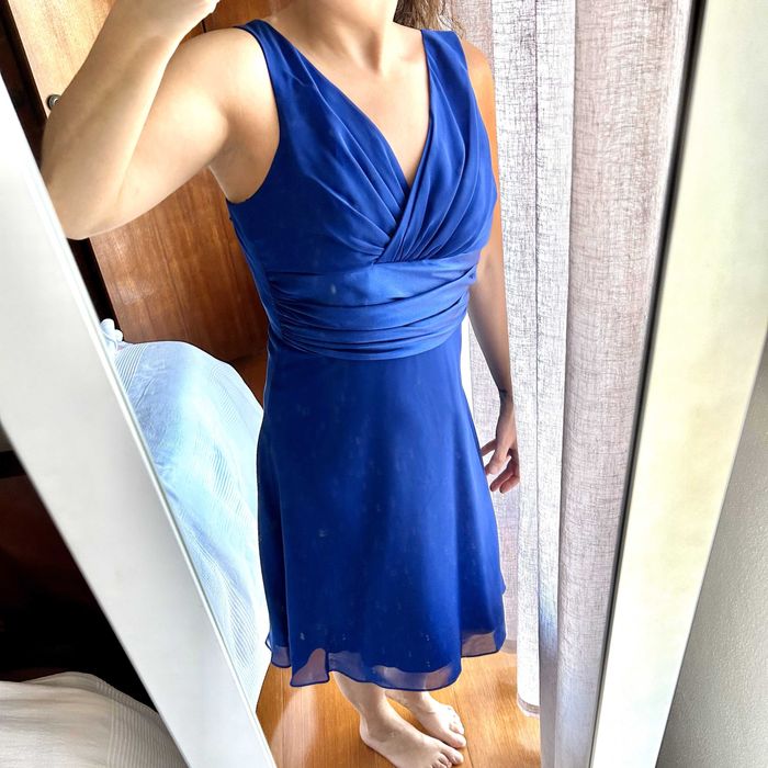 Vestido de cerimónia Azul