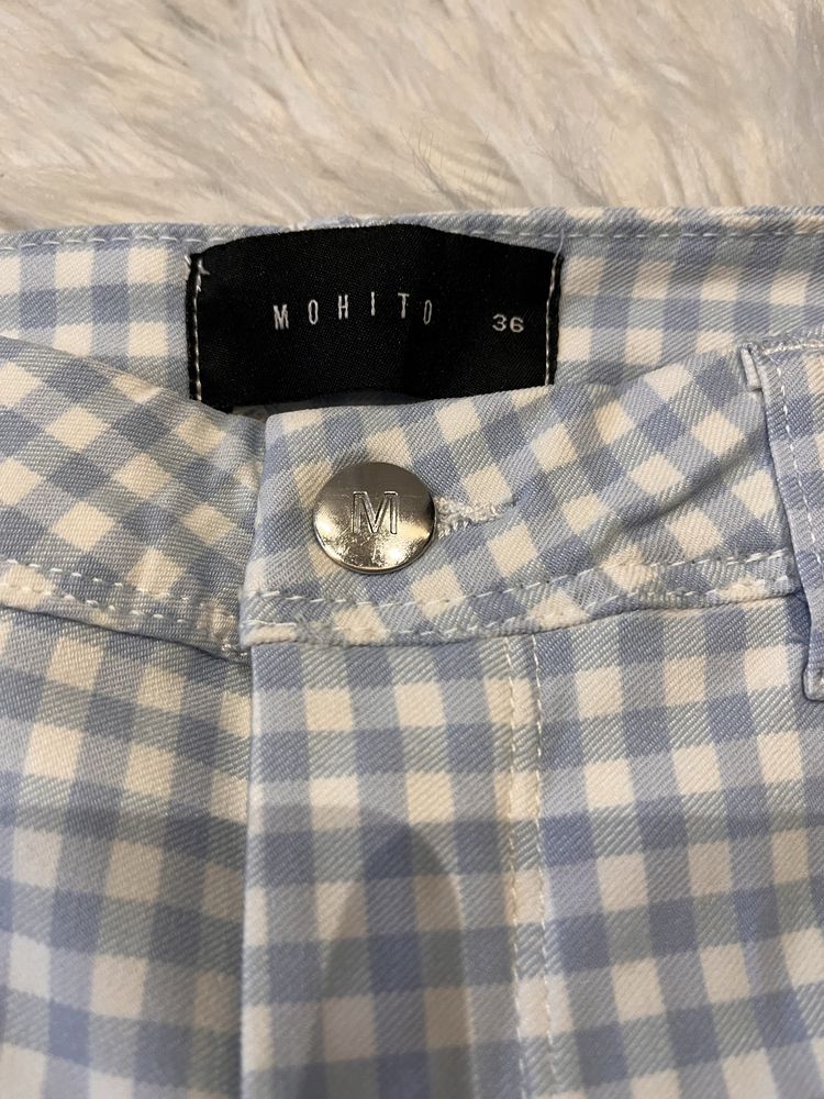 Spodnie skinny w kratkę Mohito 36