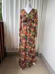 Zwiewna sukienka maxi w kwiaty boho M lato wakacje | boho romantic