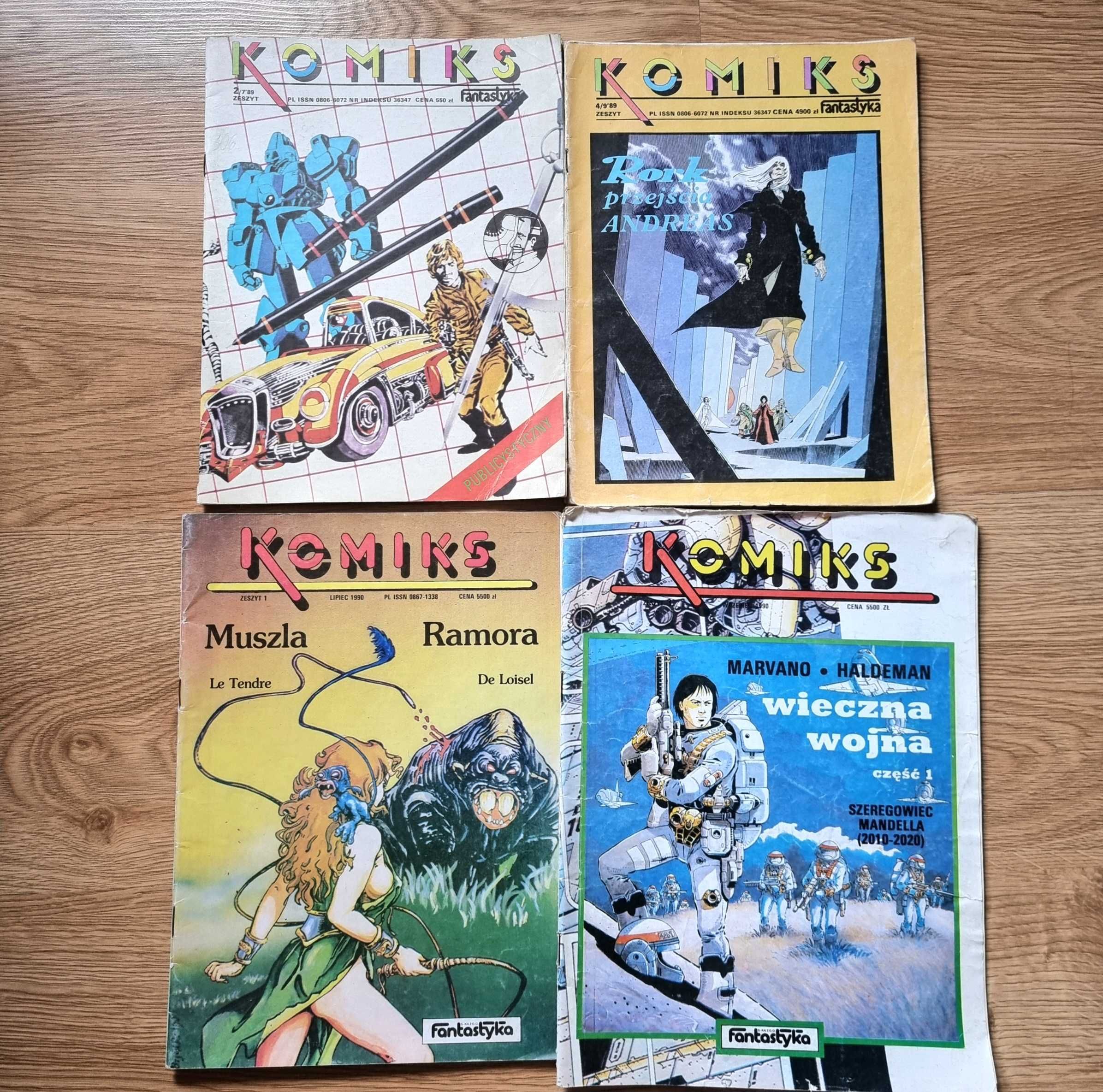 Komiks fantastyka Rosiński itd PRL zbiór 11 szt super.