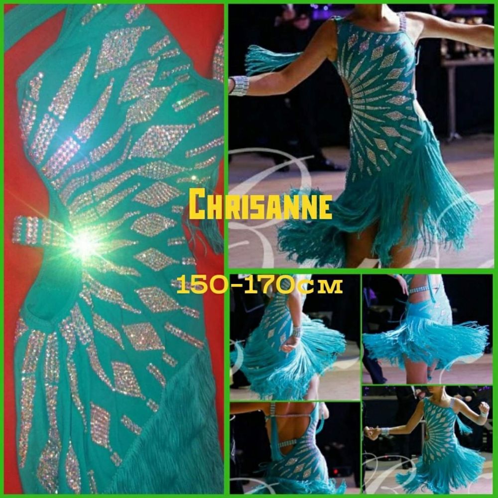 Платье бальное латина Криссан на рост 150-170 см