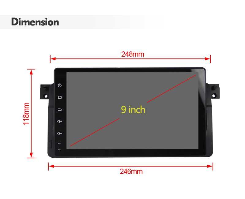 Rover 75 BMW 3 E46 Radio FM DAB+ Tablet Android SD GPS DVD DSP USB