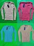 Premium Swetry Damskie Tommy Hilfiger Sweter warkocz Wyszywane HIT