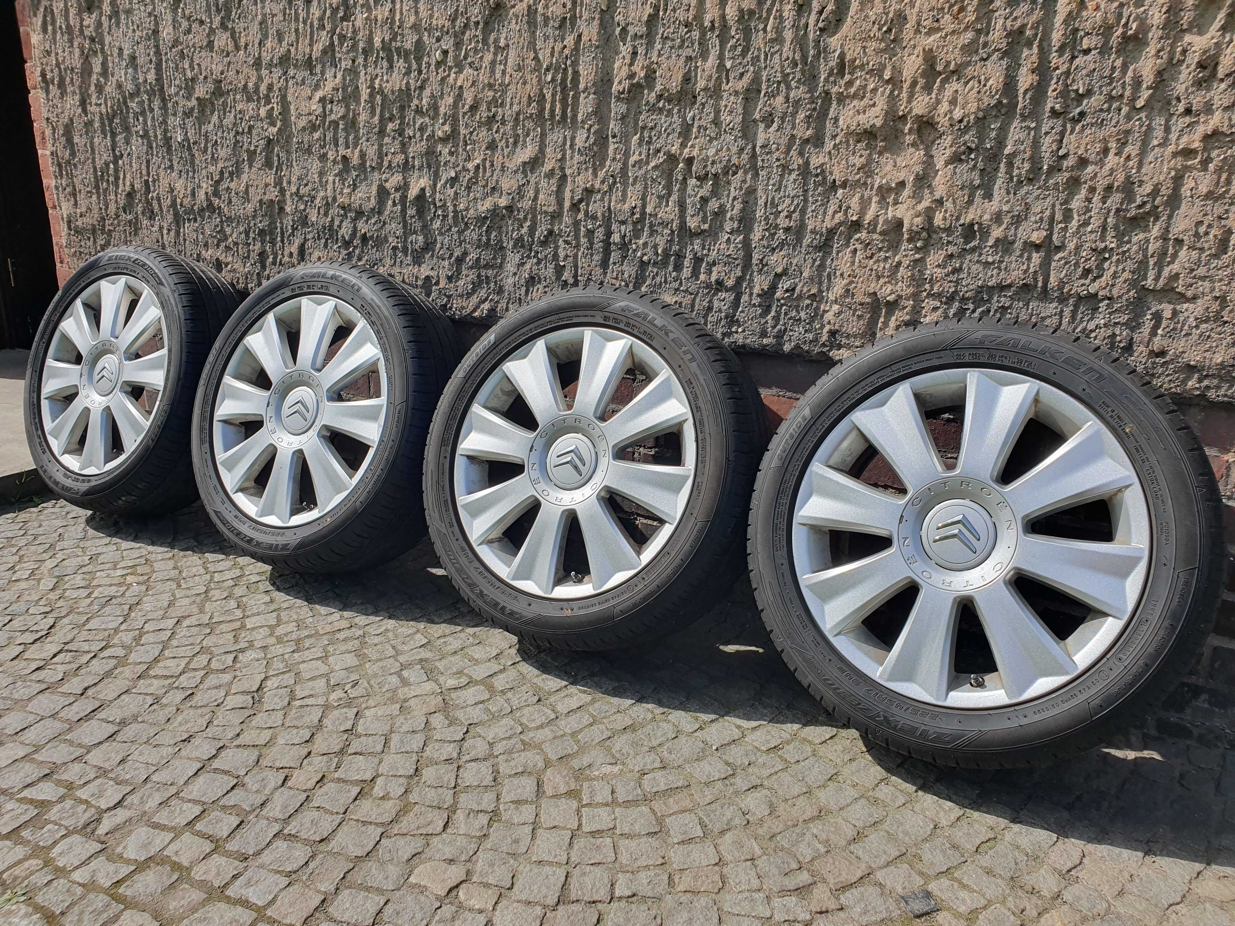 Alufelgi Citroen 17  C4 C5 4x108 ET 26 z oponami 225/45R17 94W