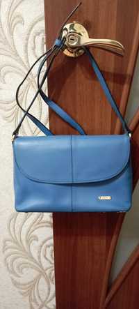 Женская сумка , синяя сумка , клатч