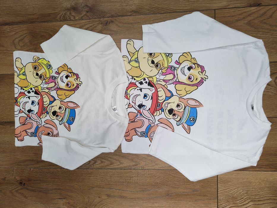 Komplet bluzek psi patrol rodzeństwo matchy matchy 92 i 110/116