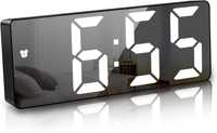 Zegar budzik cyfrowy LED JQGo czarny 16cm