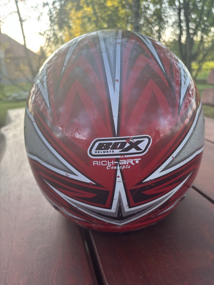 Kask motocyklowy cross enduro quad Box