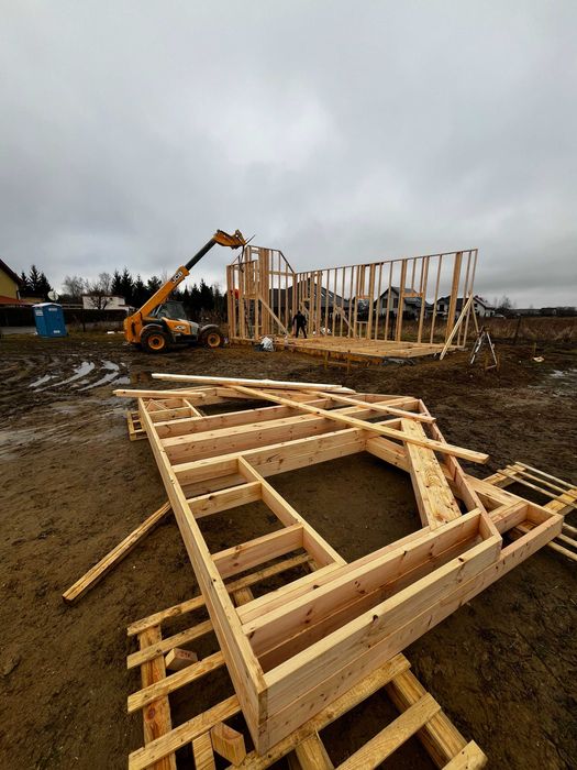 Domy szkieletowe, zadaszenia, tarasy, garaże wiaty, dostawa montaż