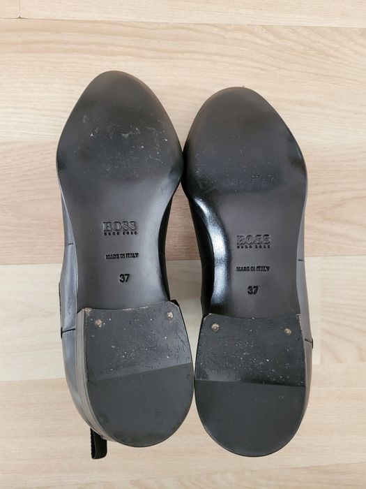 Hugo Boss Sztyblety buty ze skóry damskie r.37 dł.wkładki 23,5