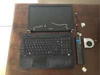 Toshiba satellite c650 części klawisze matryca topcase
