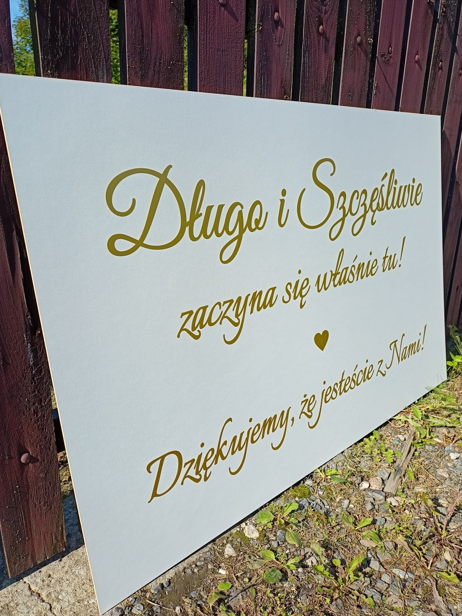 Tablica powitalna weselna dekoracja ślub 60x45