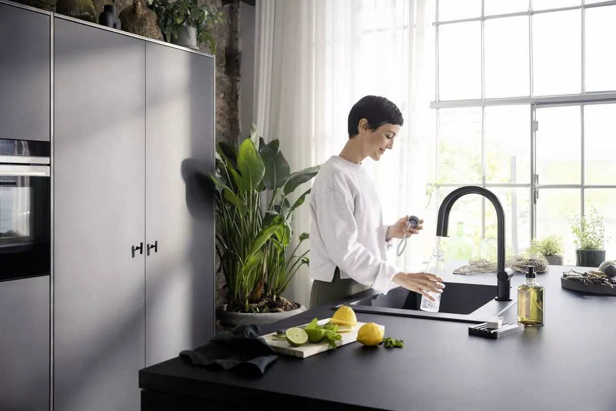 Bateria kuchenna Aqittura M91 SodaSystem 210, HANSGROHE
