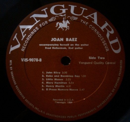 Виниловая пластинка Joan Baez - Joan Baez (LP, Album, Mono)