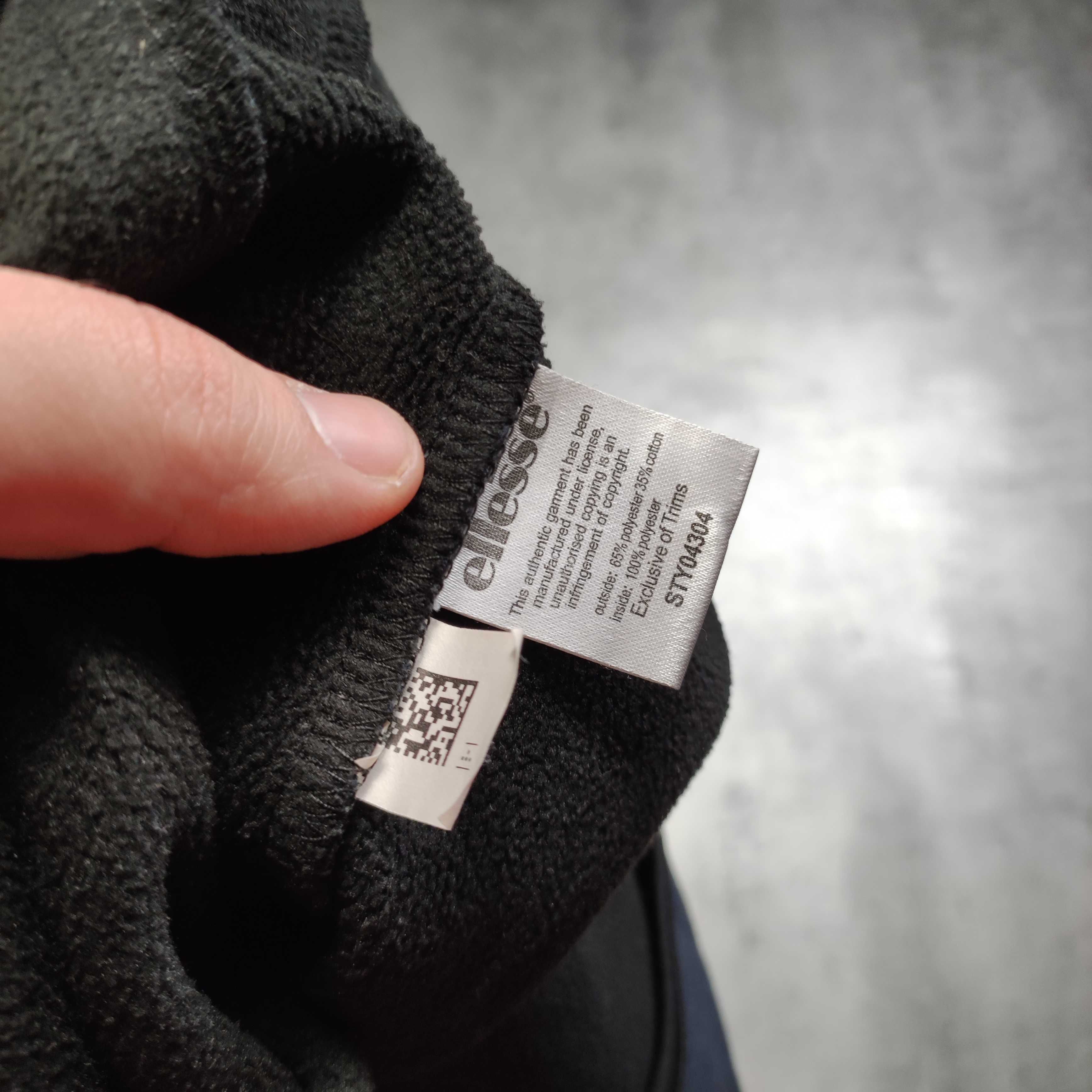 MĘSKA Bluza z Kapturem Suwak Granatowa Ellesse Tech Fleece Sportowa