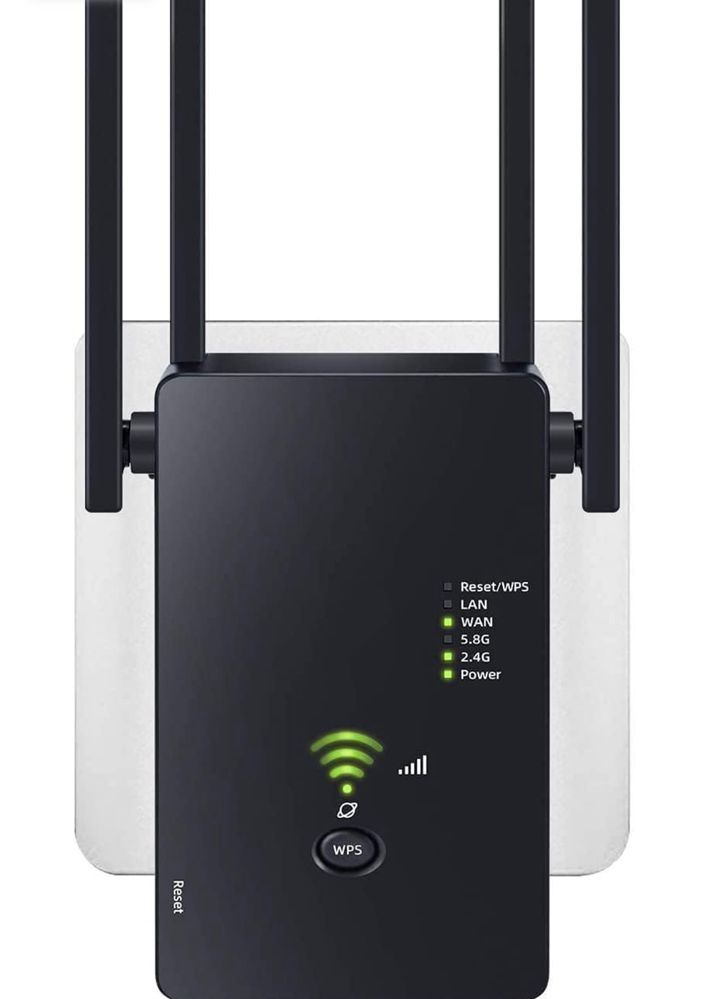 Wzmacniacz  WiFi Booster 1200Mbit/s Dual Band 2.4GHz + 5GHz