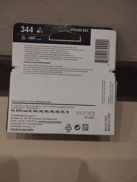 HP 344 C9363EE tusz trójkolorowy