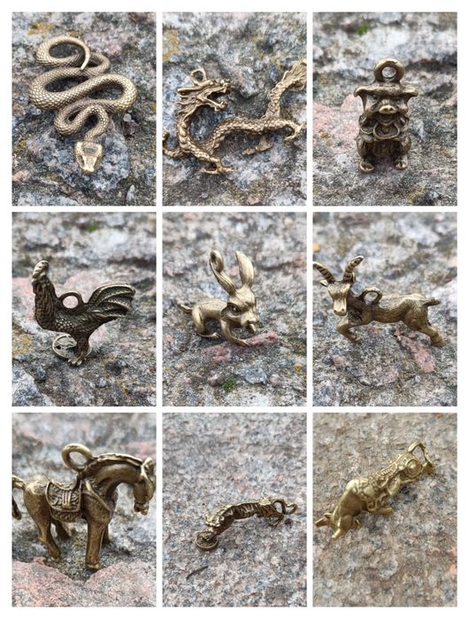 Фен-шуй. Знак зодіаку прикраса.  сувеніри.  Підвіска мідь . Прикраса