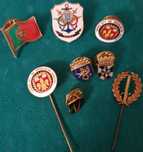 PINs e Alfinetes antigos: Militares, Políticos, Bancos, Desporto, PUB