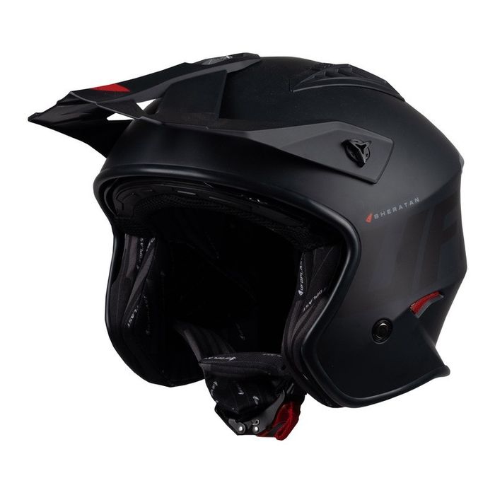 Capacete Jet UFO Sheratan he151 preto mate