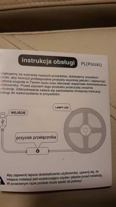 Ledy do TV z usb 5 m  NOWE