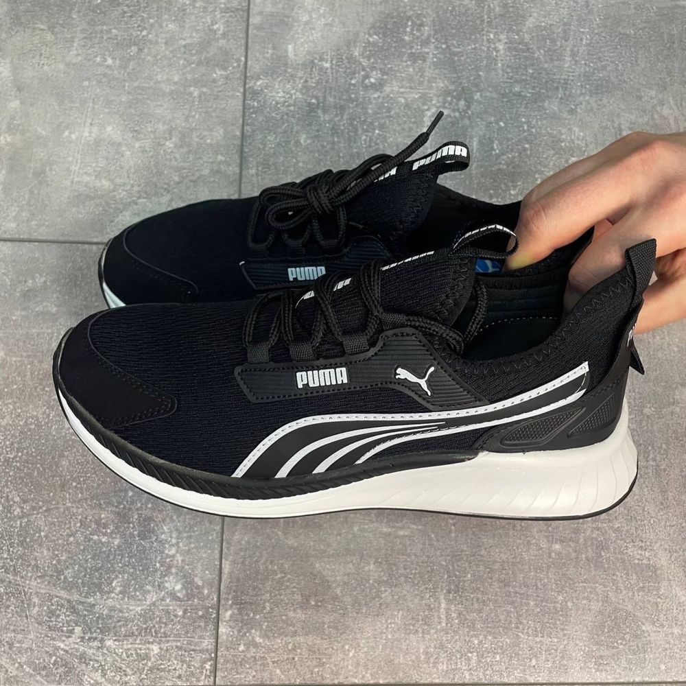 Мужские кроссовки пума/кросовки Puma Light Black White  (40-41р)