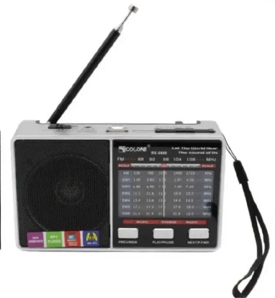 Радіоприймач Радиоприемник с фонариком, МР3 проигрыватель , акумулятор