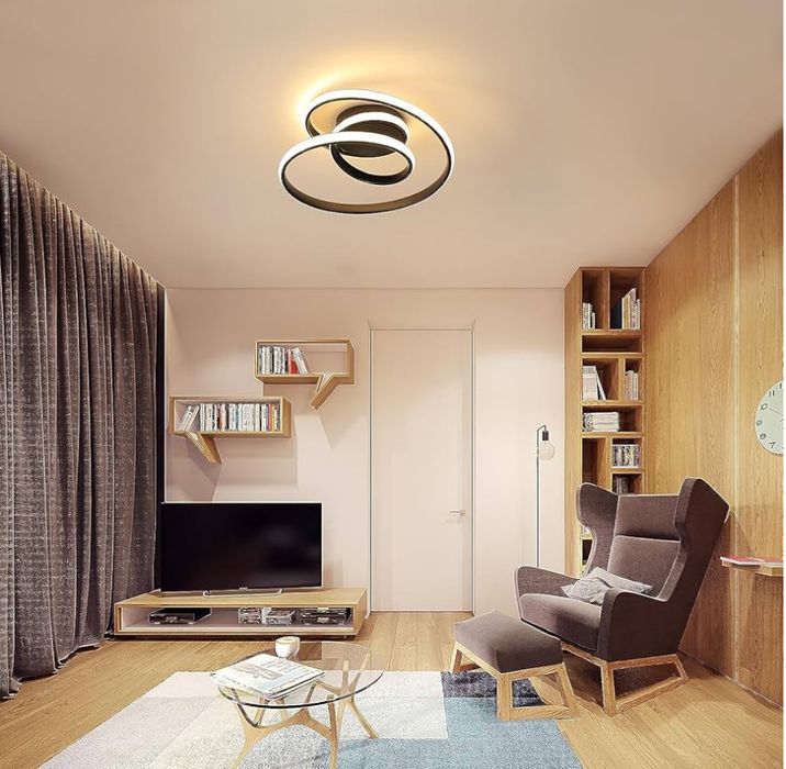 Lampa Sufitowa Led Kreatywna Nowoczesna Czarna 3000K