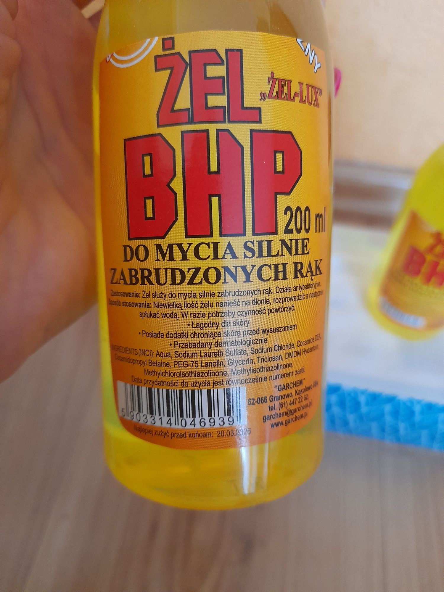 Żel BHP do mycia silnie zabrudzonych rąk 10 szt