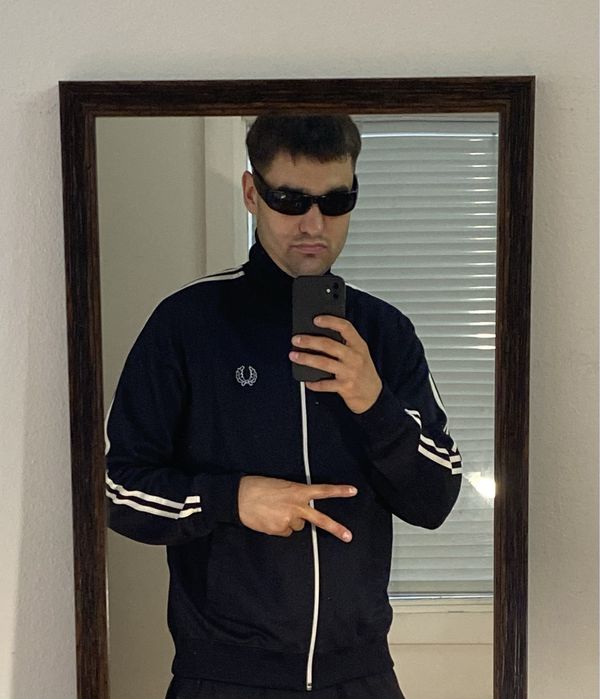 (М) FRED PERRY Черная олимпийка чорна олімпійка кофта