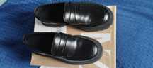 Buty mokasyny męskie na grubej podeszwie